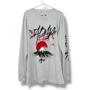 Bailey Hustle Japan Graphic Long Sleeve Tee XL Fuji Sakura Streetwear Peru Made